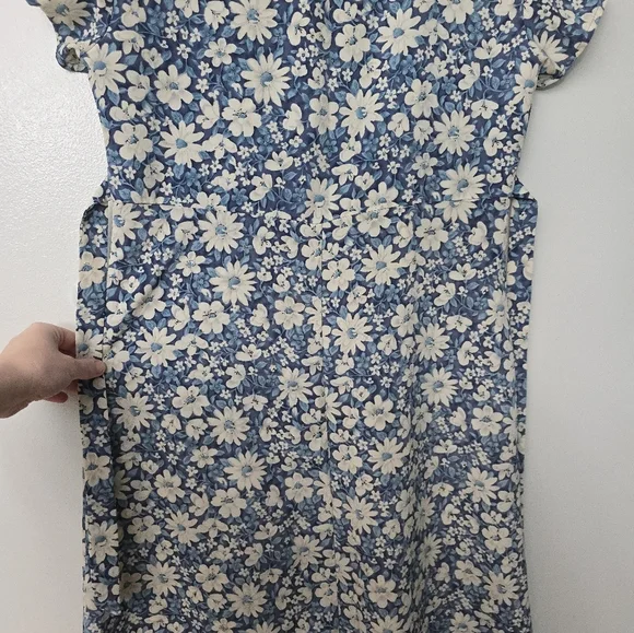 Vtg 90s JR BENTLEY Floral Midi Maxi Dress Sz 9/10 Cottagecore Prairie Homestead - Picture 9 of 12
